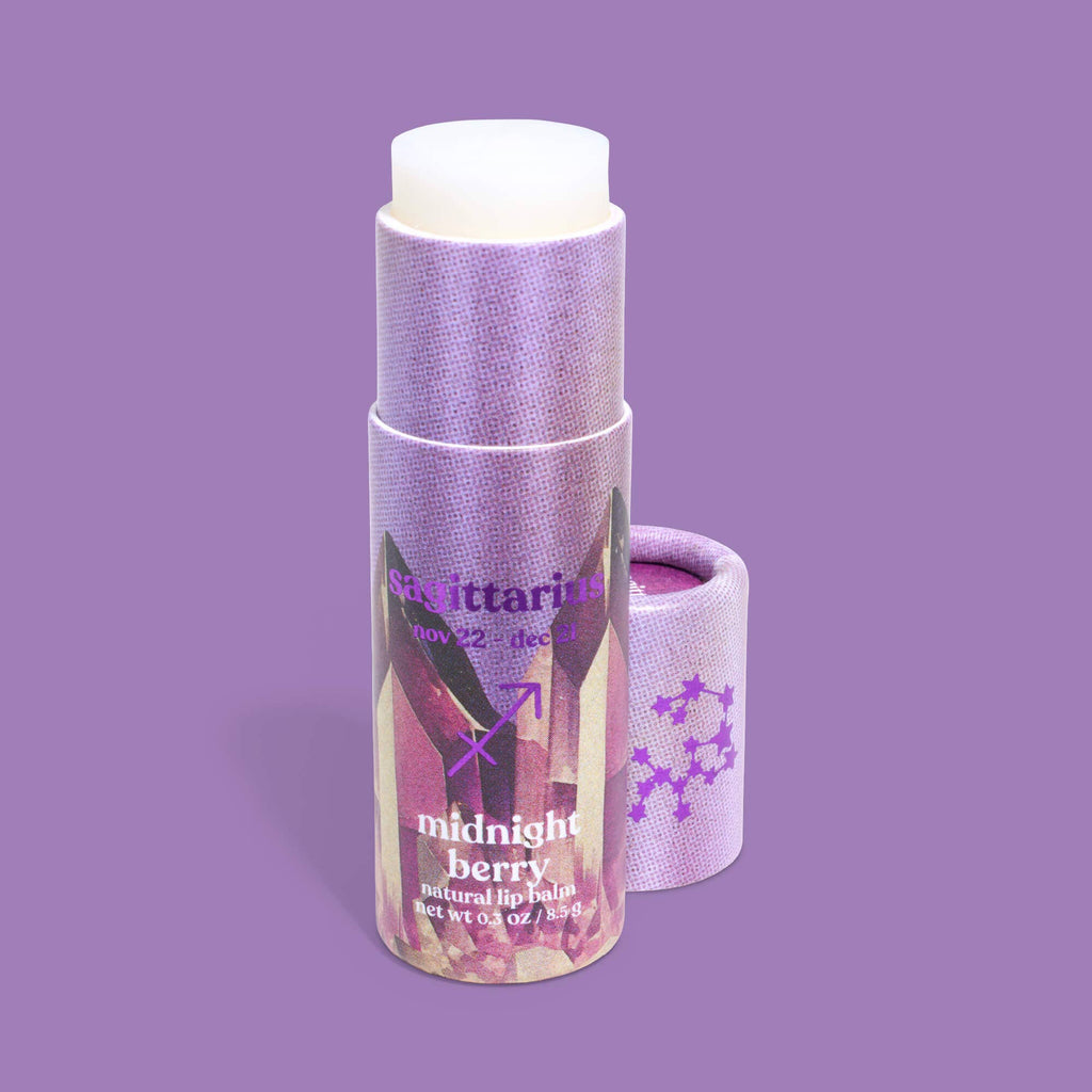 Poppy & Pout - Lip Balm, Zodiac, Sagittarius Midnight Berry