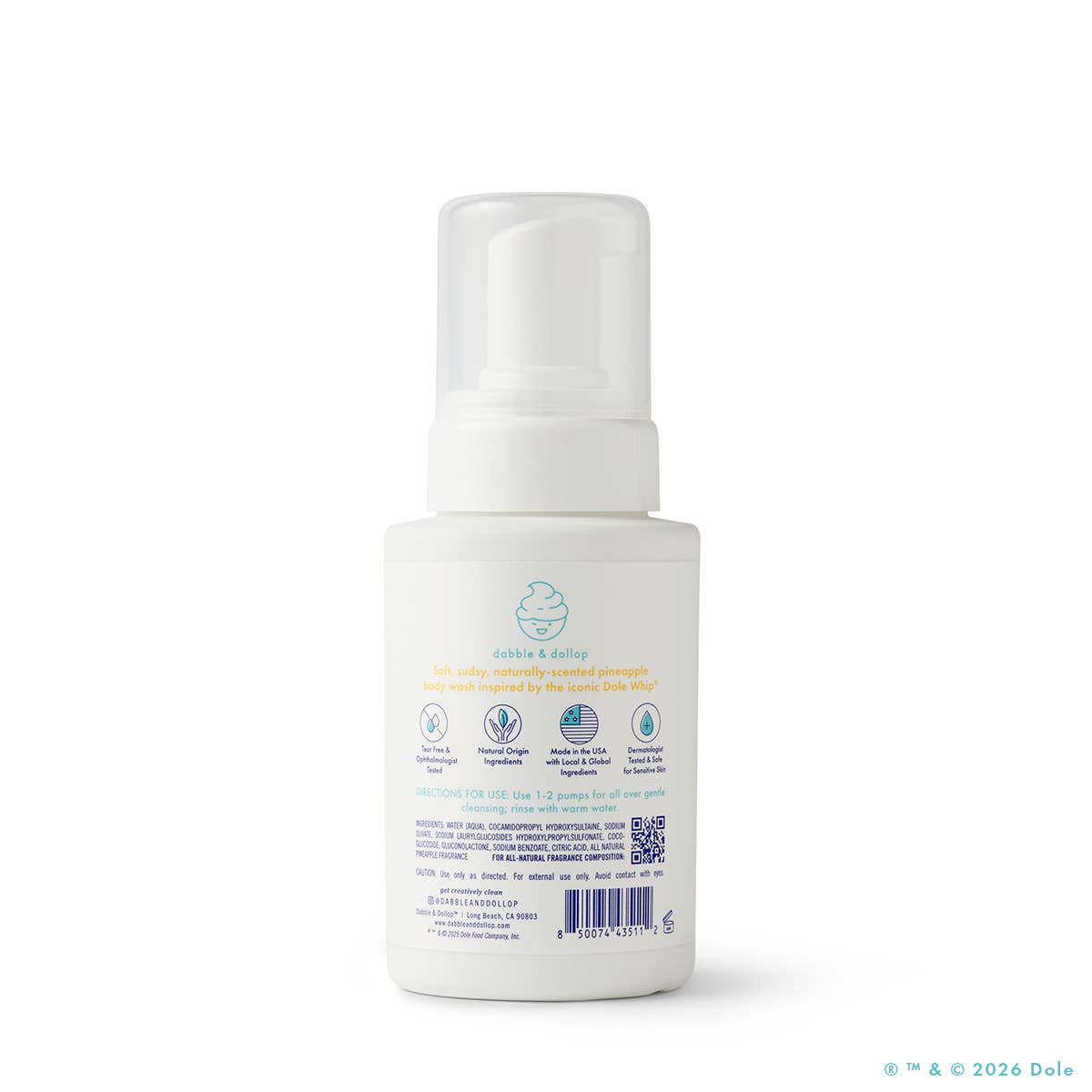 Dabble & Dollop® - Dole Whip® Pineapple Foaming Body Wash