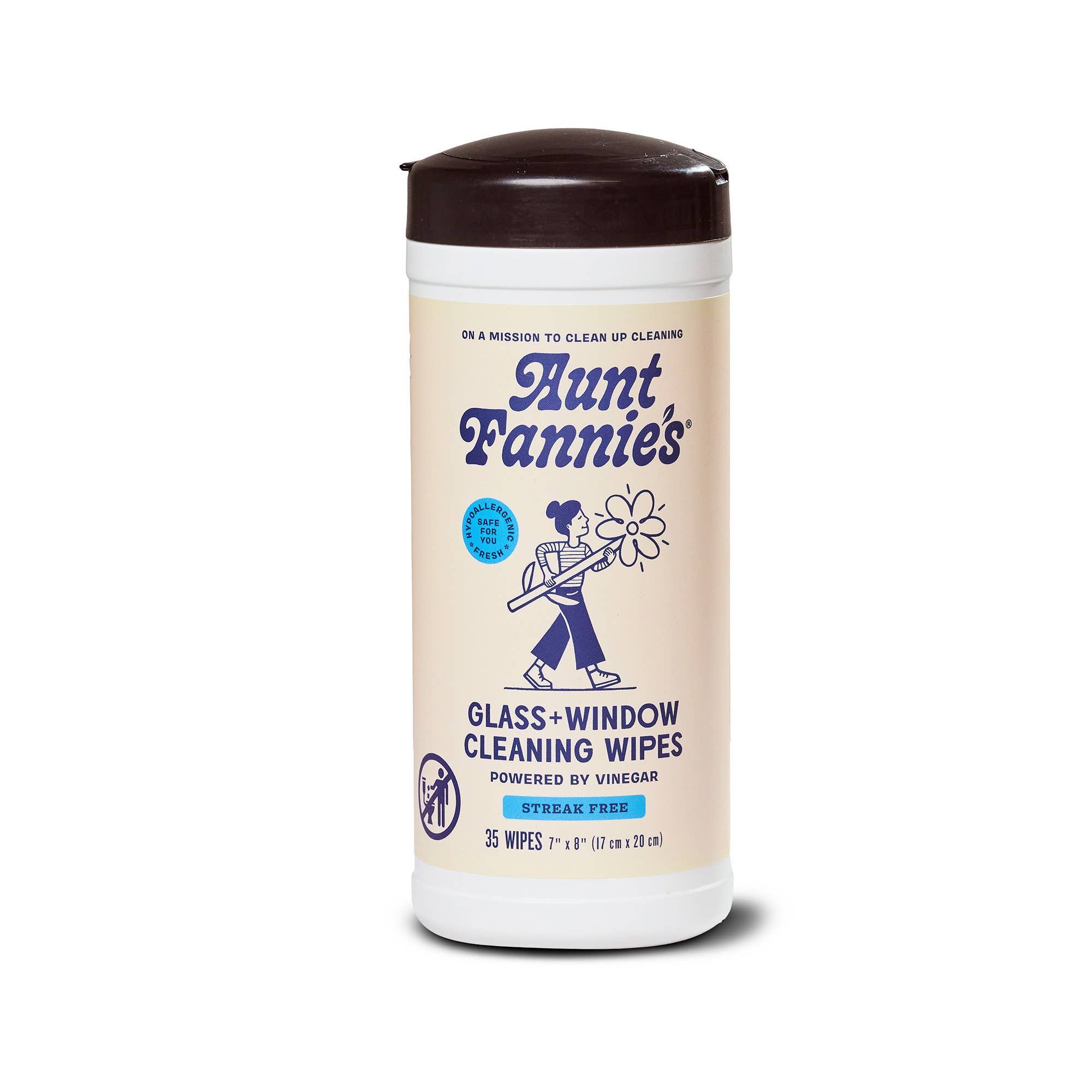 Aunt Fannie's - Glass & Window Wipes - 35 Count