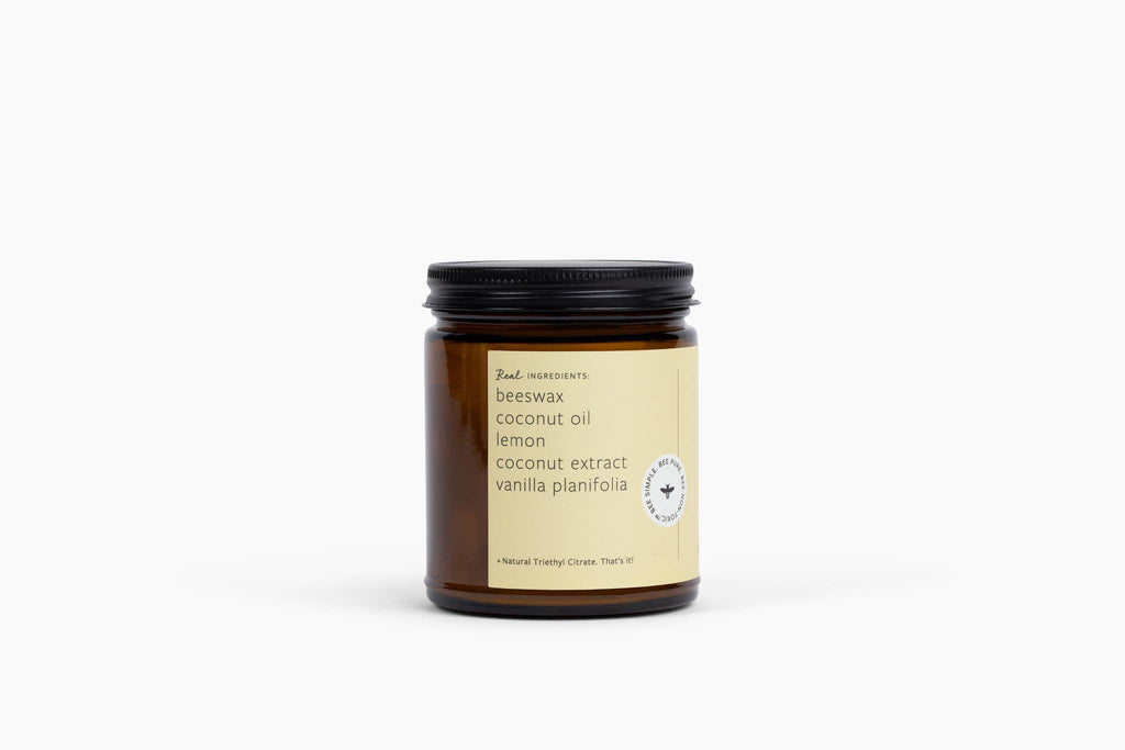 Fontana Candle Co. - Valley Junction - Lemon Meringue Essential Oil Beeswax Jar Candle: Non-Toxic