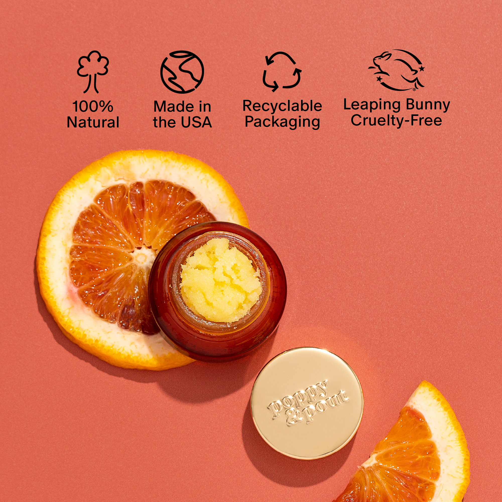 Lip Scrub, Blood Orange Mint