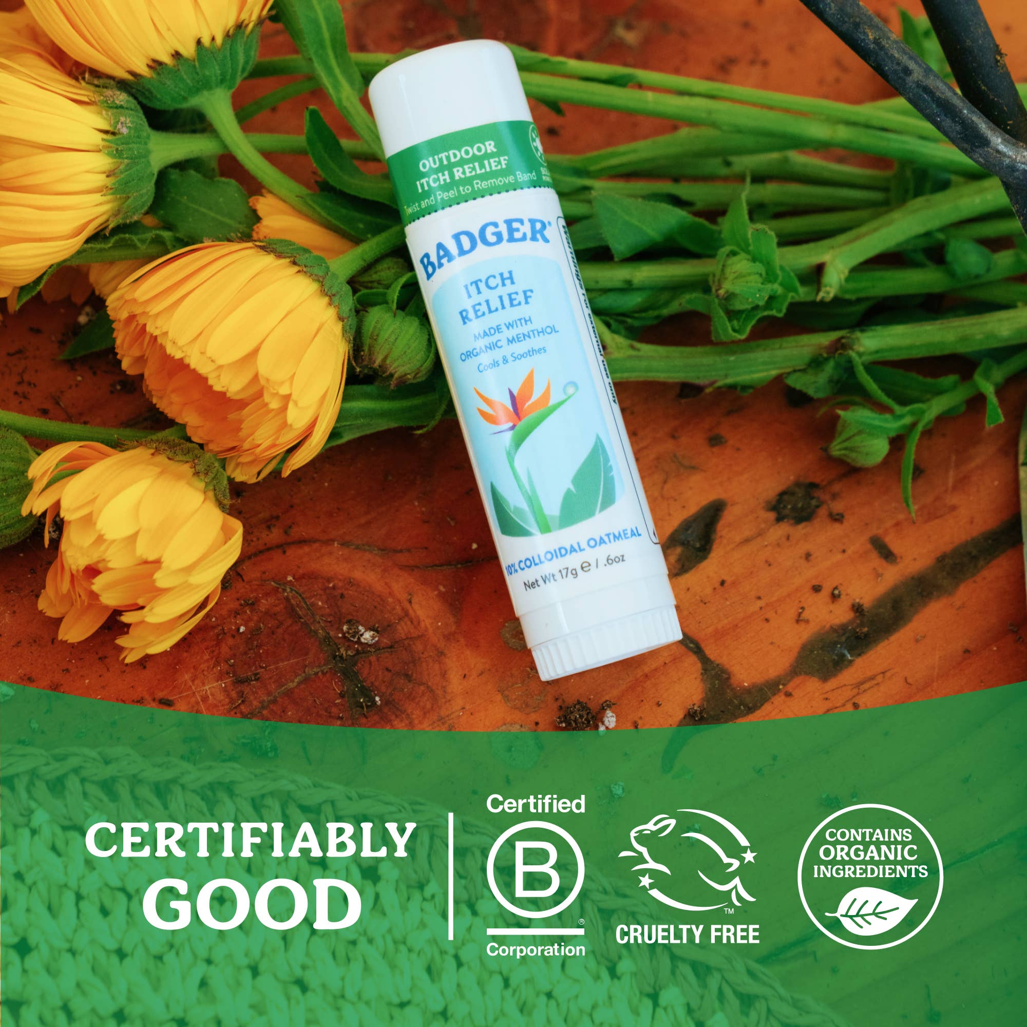 Badger - Badger Itch Relief Stick, Anti-Itch Cream for Bug Bites