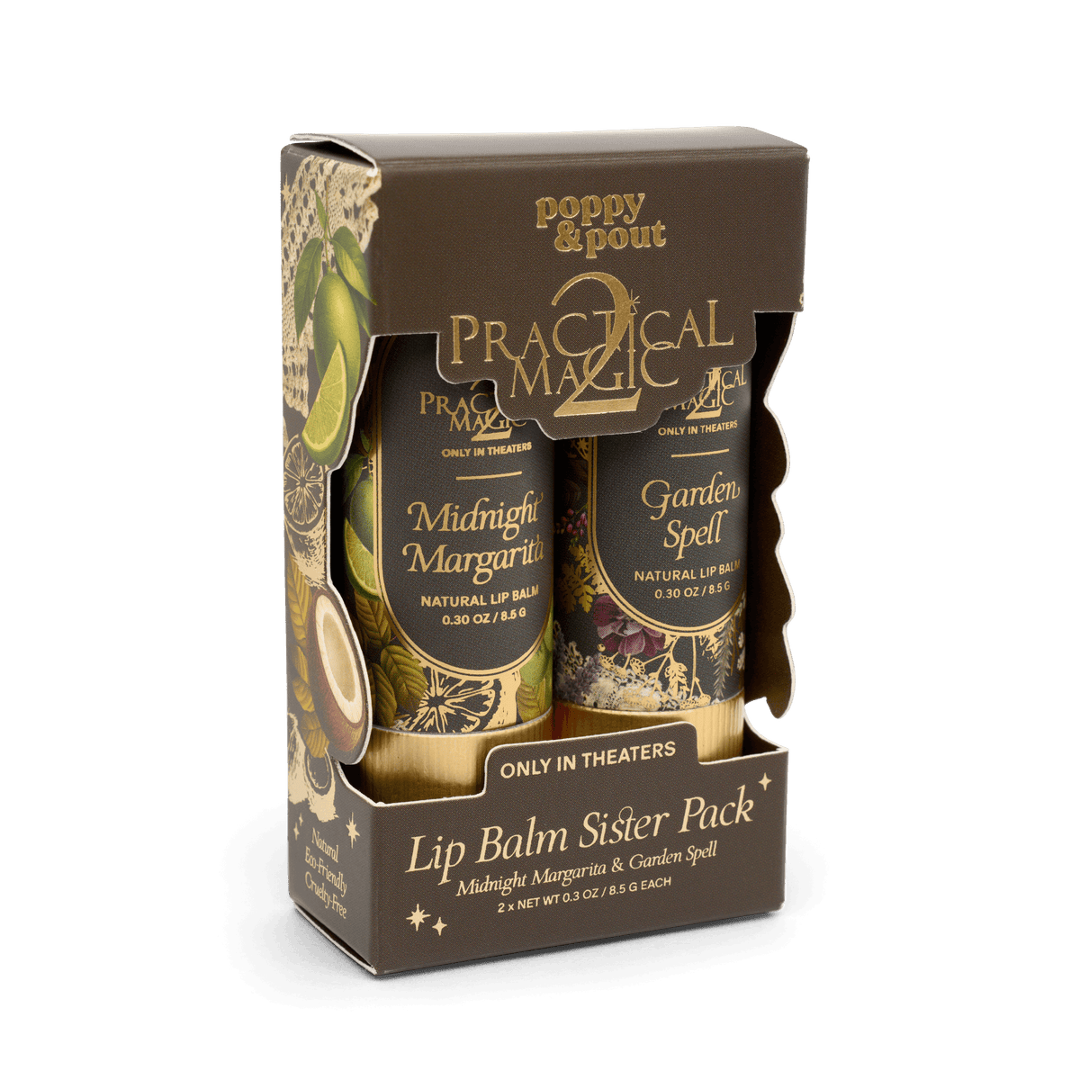 Poppy & Pout - Limited Edition, Gift Set, Lip Balm Sister Pack, Practical Magic 2