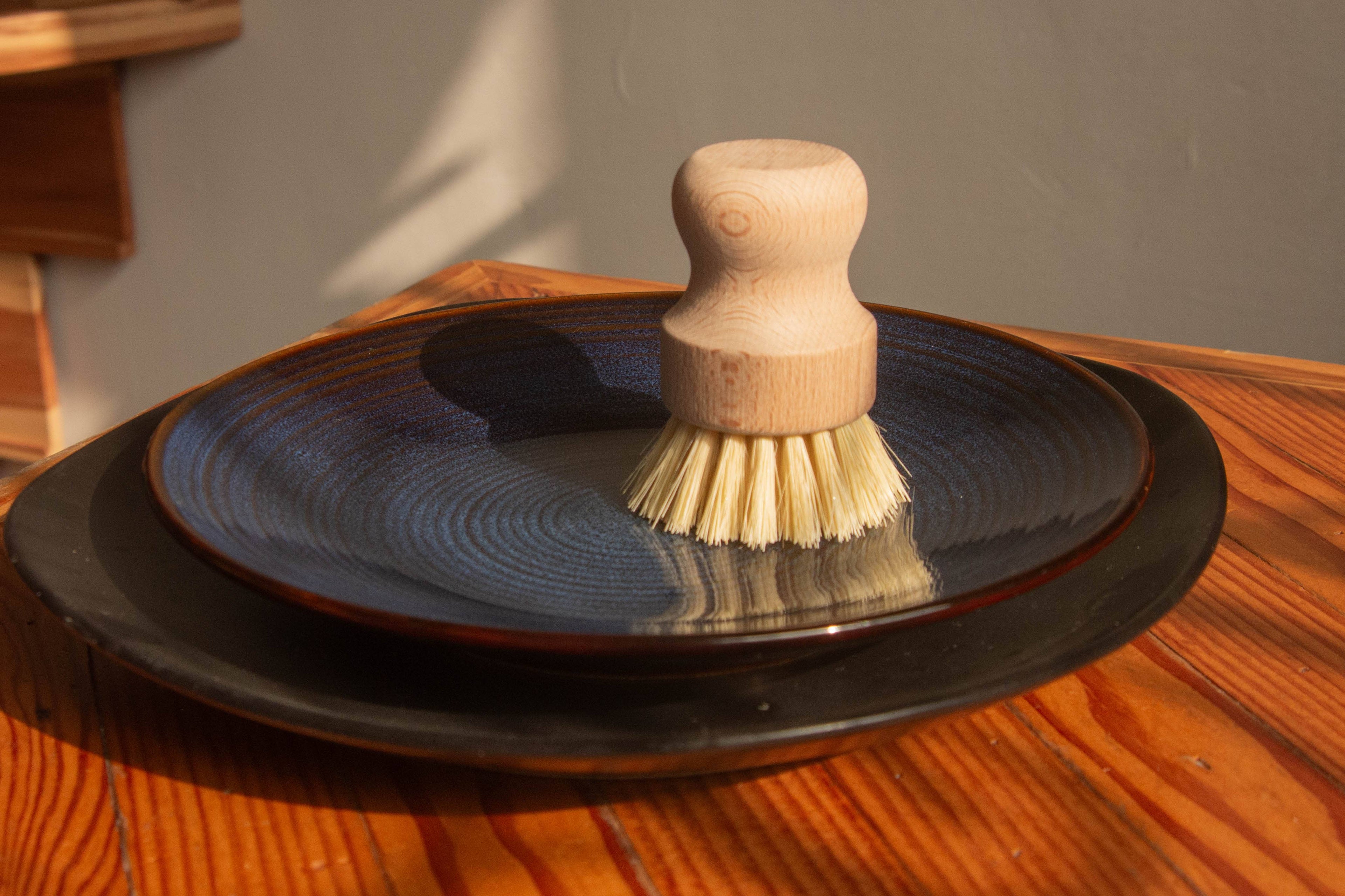 No Tox Life - CASA AGAVE® Dish Brush White Teakwood - No Tox Life