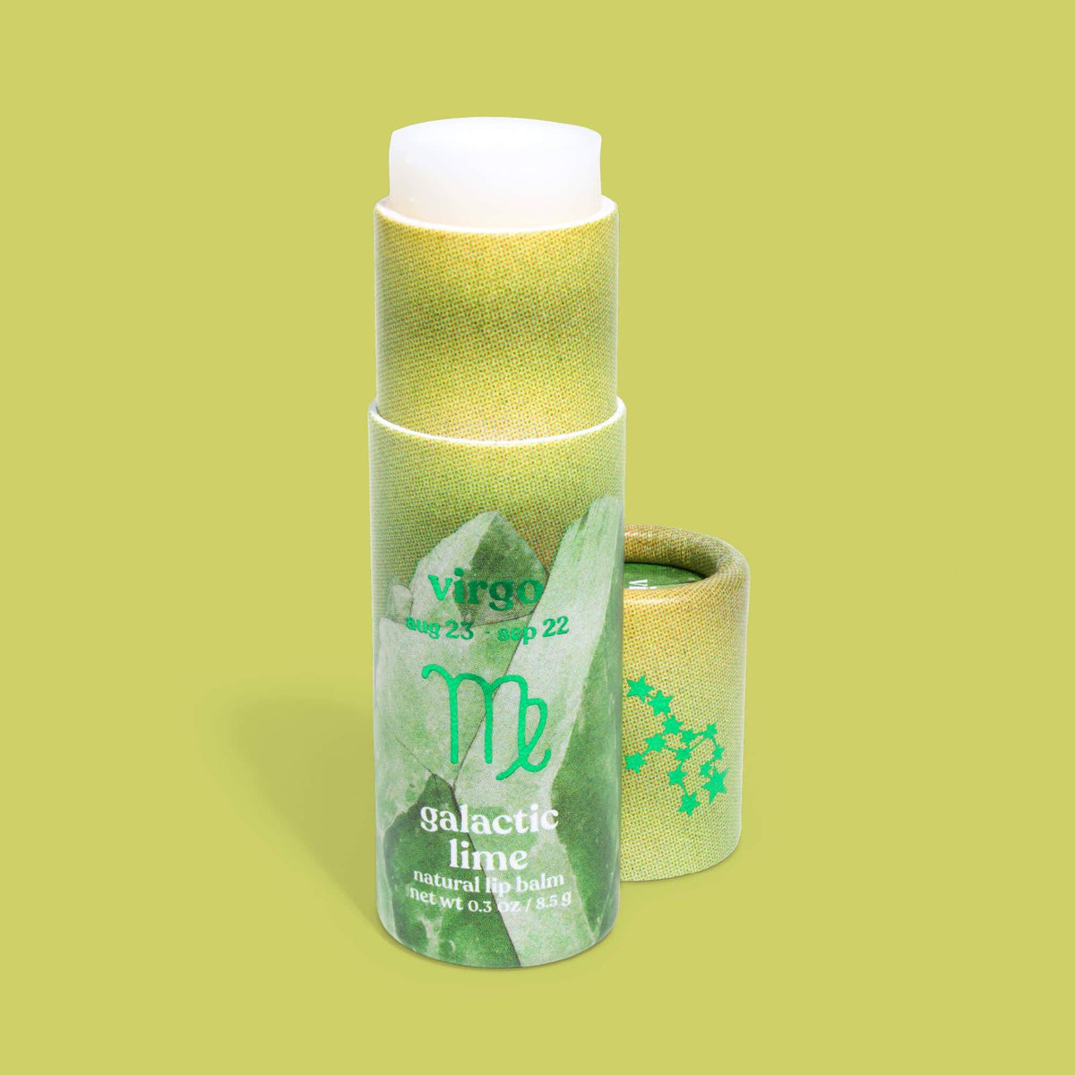 Poppy & Pout - Lip Balm, Zodiac, Virgo Galactic Lime