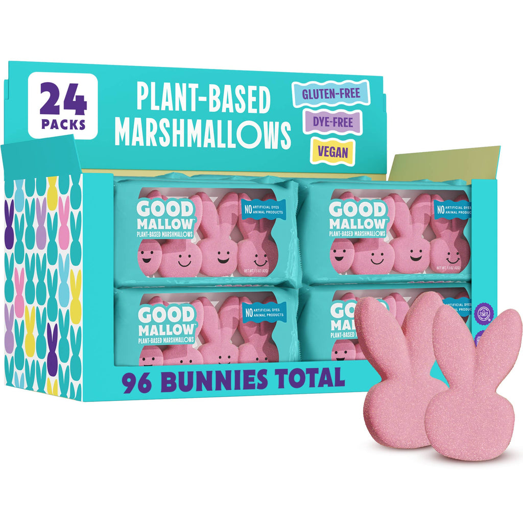 Snackatere - GoodMallow Plant-Based Easter Bunny Marshmallows
