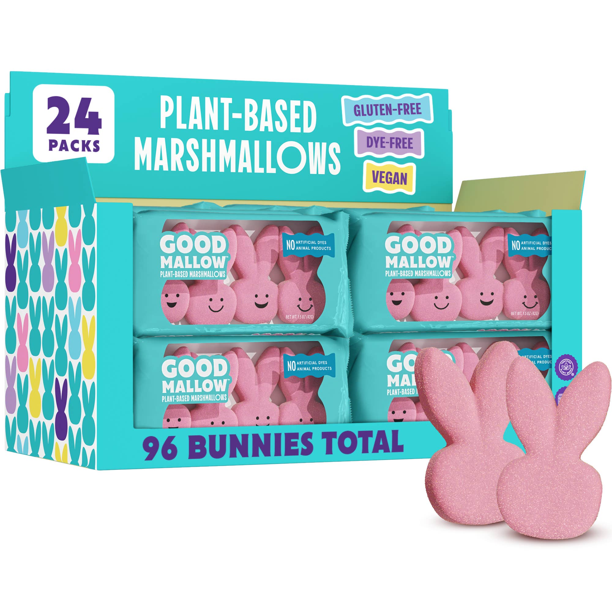 Snackatere - GoodMallow Plant-Based Easter Bunny Marshmallows