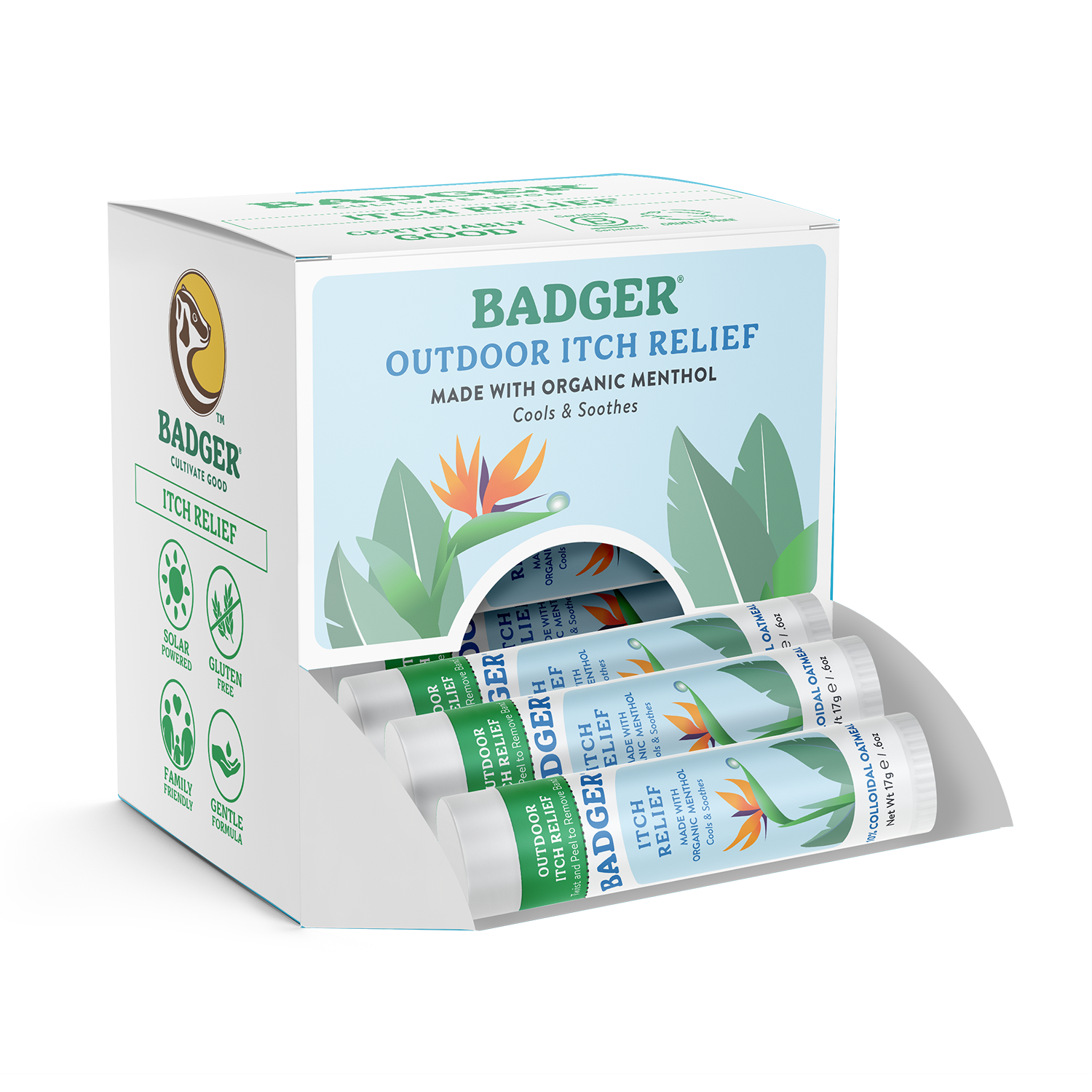 Badger - Badger Itch Relief Stick, Anti-Itch Cream for Bug Bites