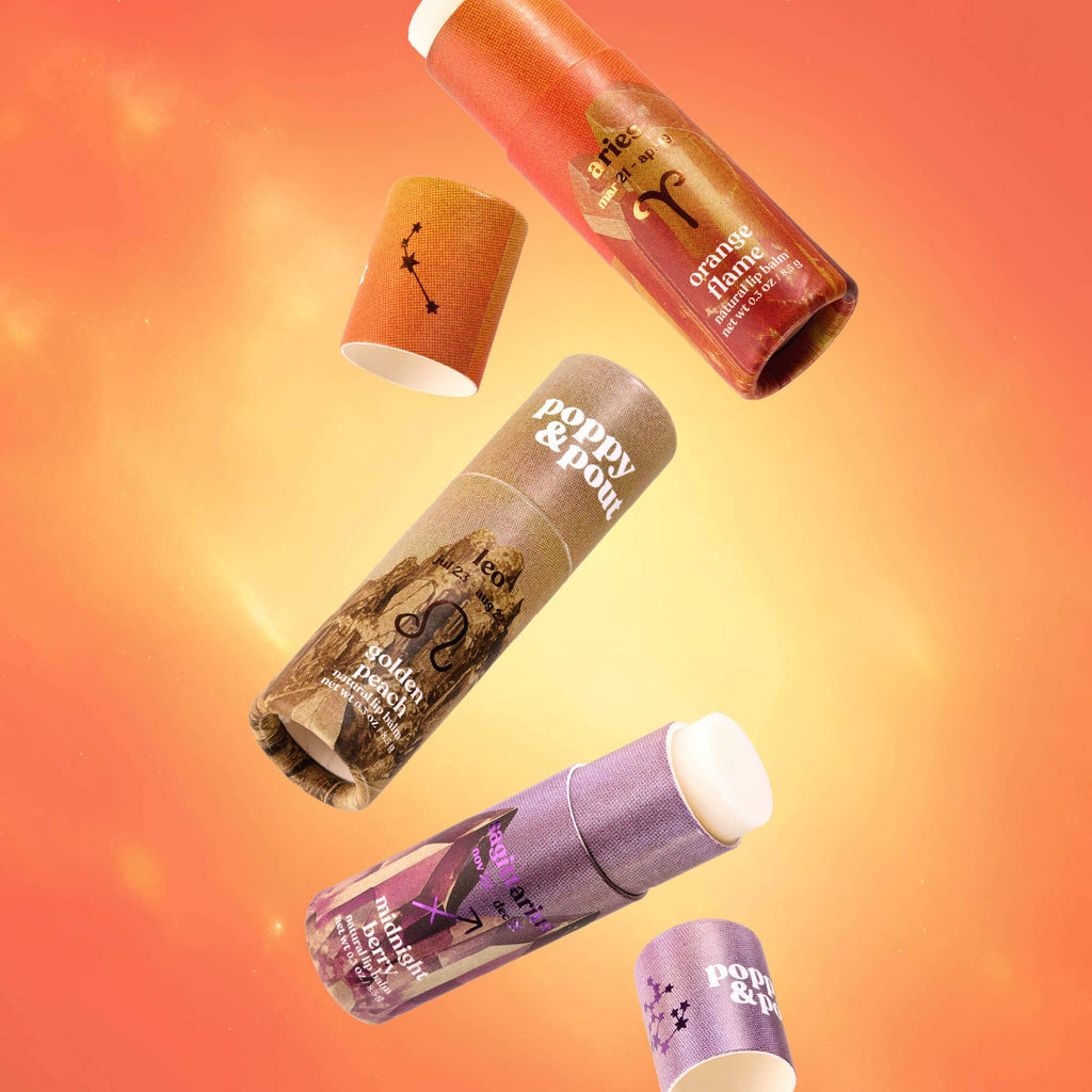 Poppy & Pout - Lip Balm, Zodiac, Sagittarius Midnight Berry