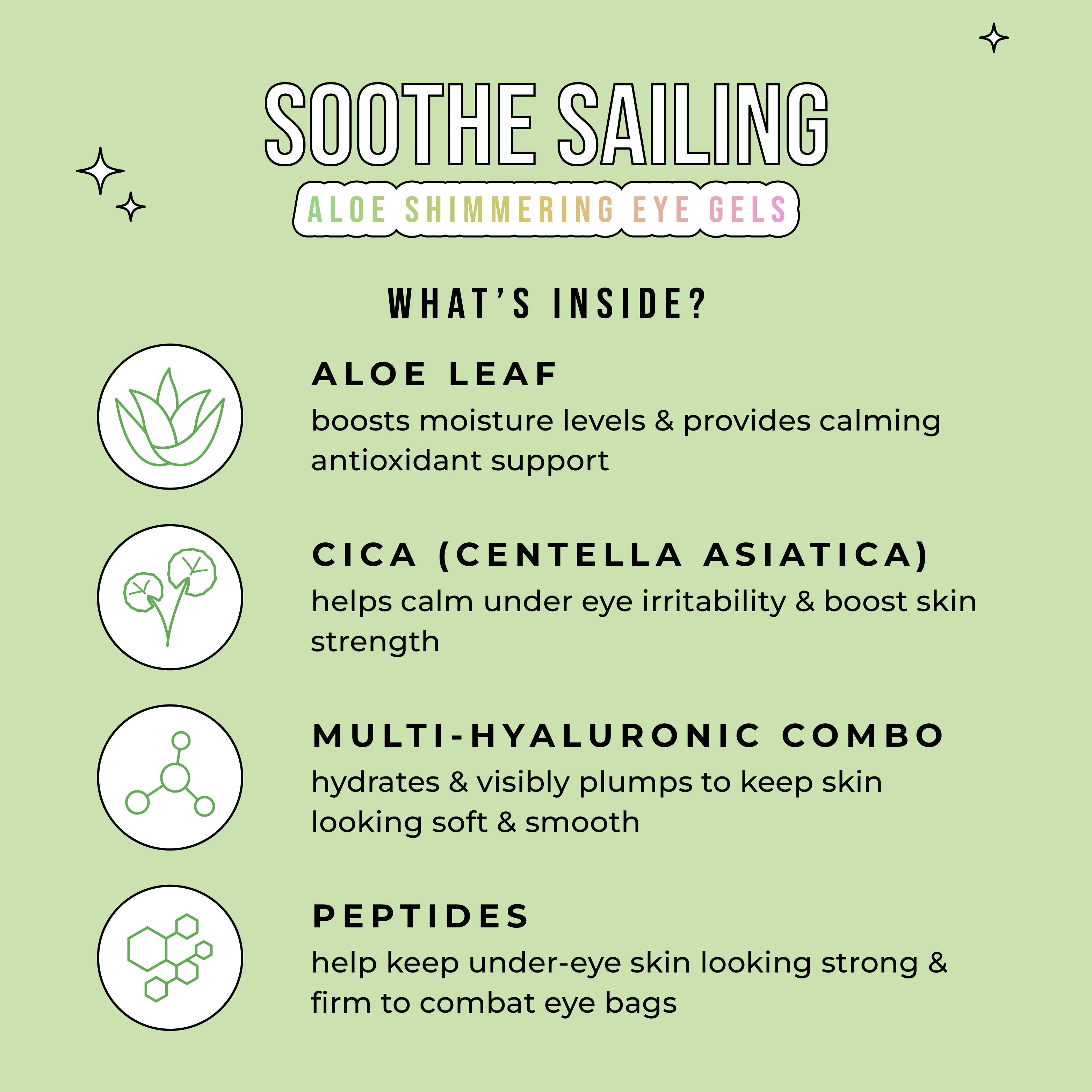 Avatara - Soothe Sailing - Aloe Shimmering Eye Gels