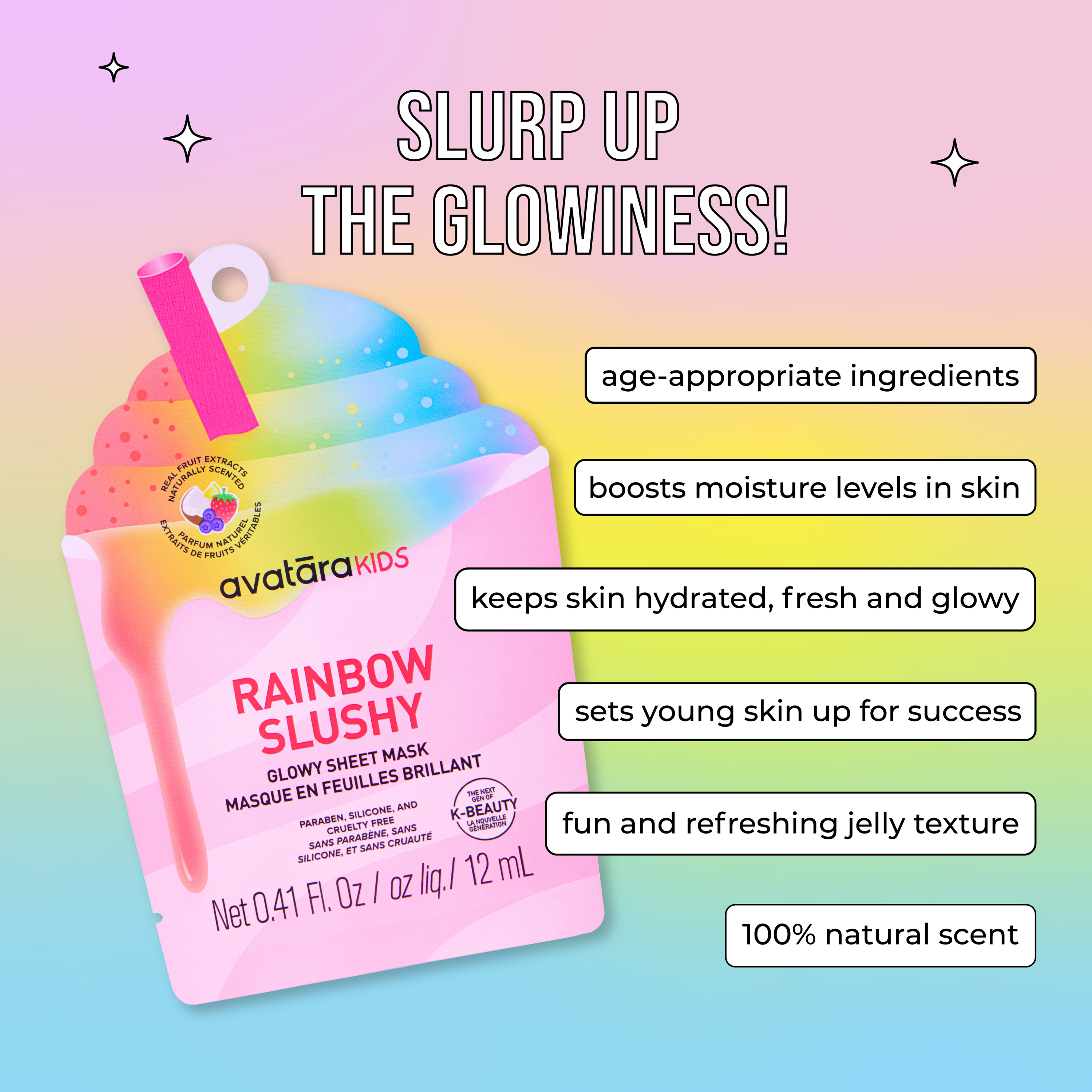 Avatara - Rainbow Slushy Kid's Mask
