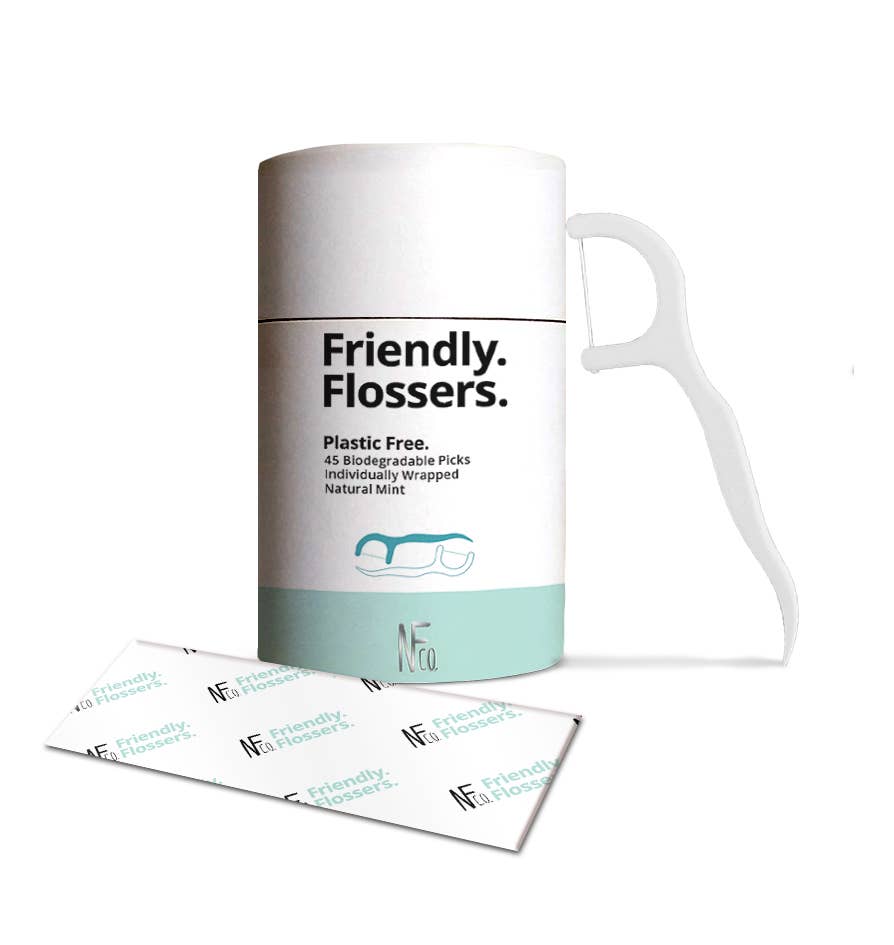 NFco Biodegradable Floss Picks 45 Pack