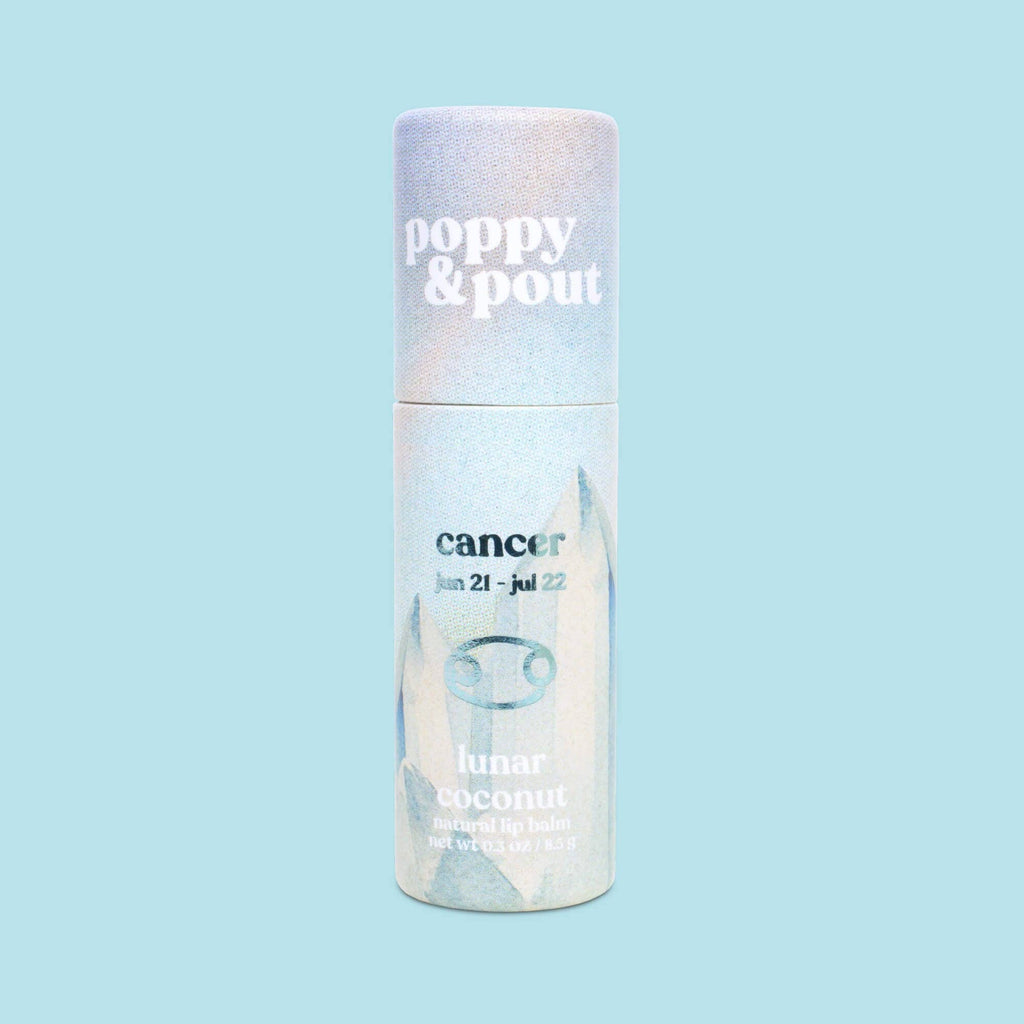 Poppy & Pout - Lip Balm, Zodiac, Cancer Lunar Coconut