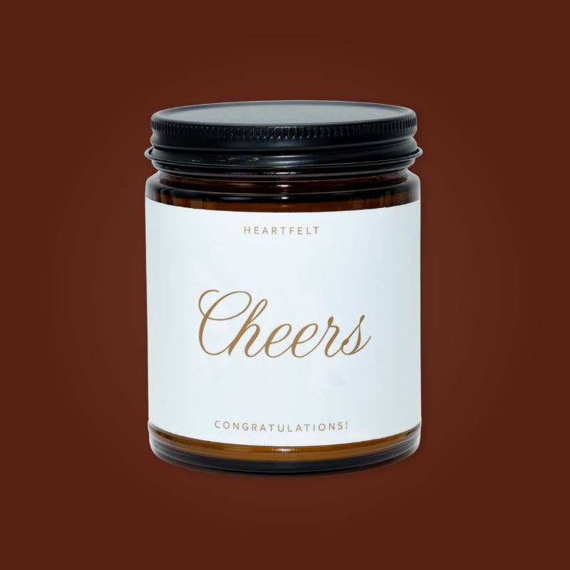 Cheers Essential Oil Beeswax Celebrate Jar Candle: Non-Toxic