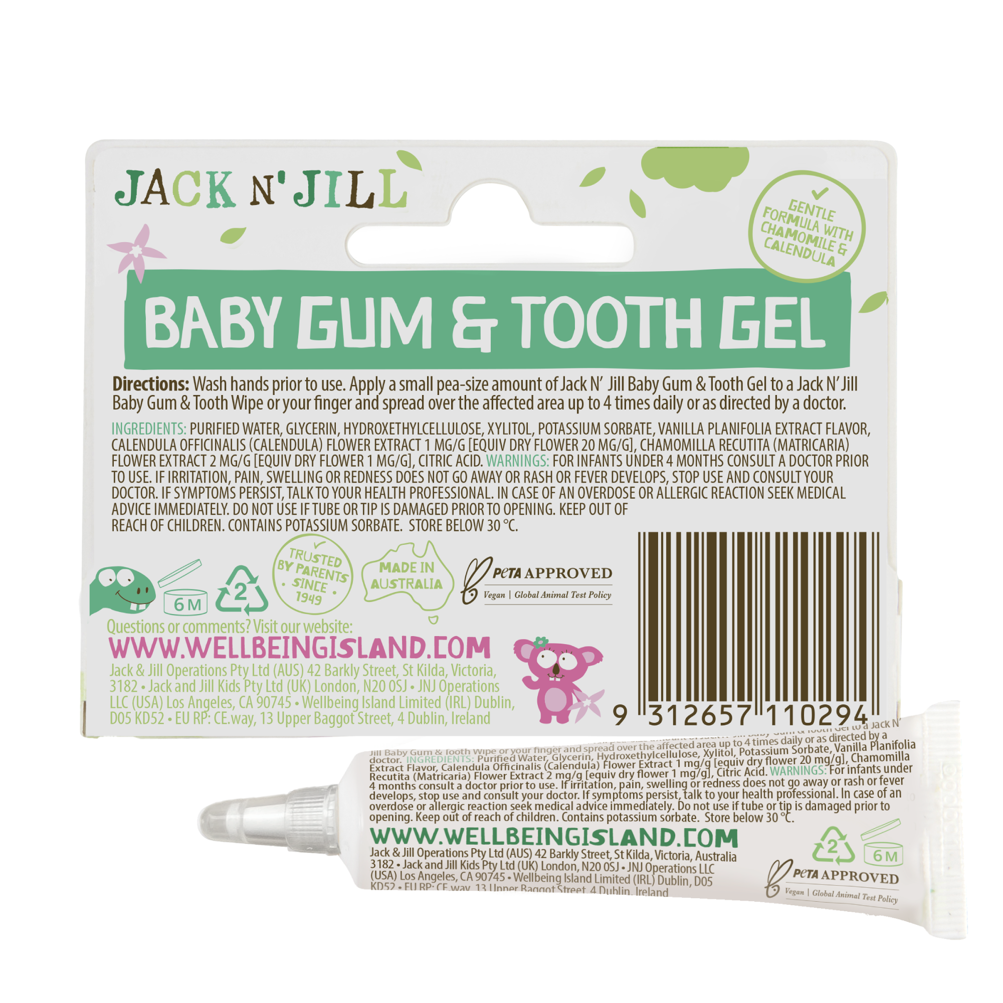 Jack N' Jill Kids & NFco - Jack N' Jill Baby Gum & Tooth Gel 15g