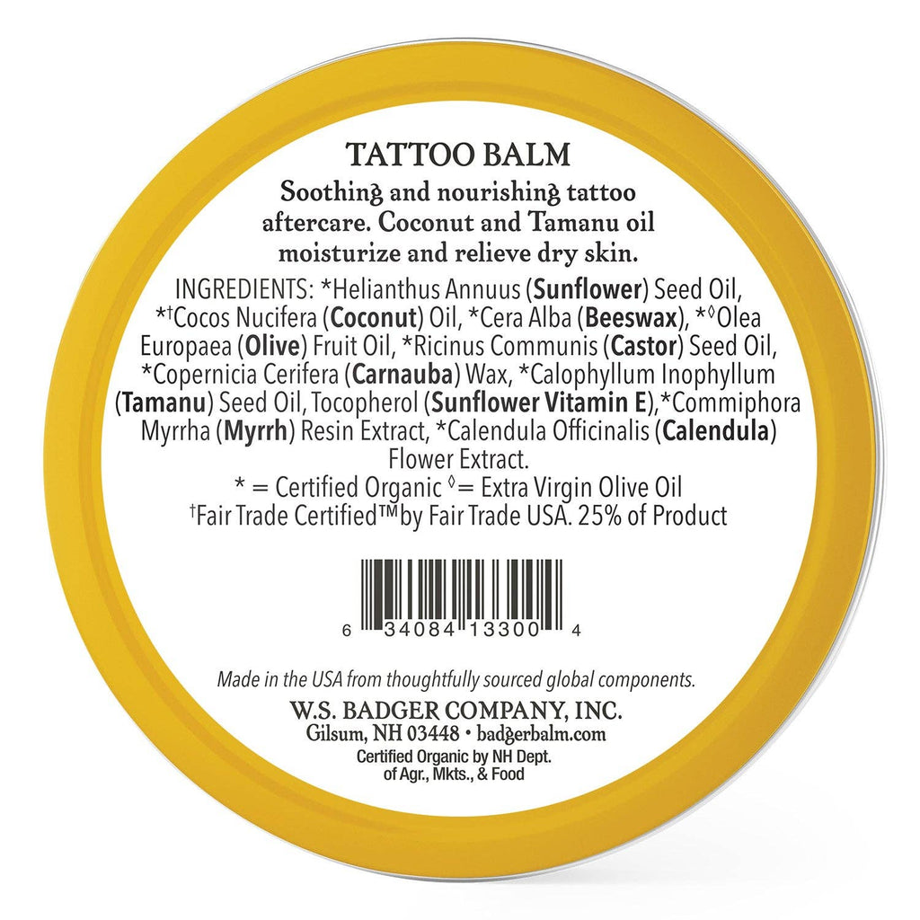 Badger - Badger Tattoo Balm, Organic Tattoo Aftercare