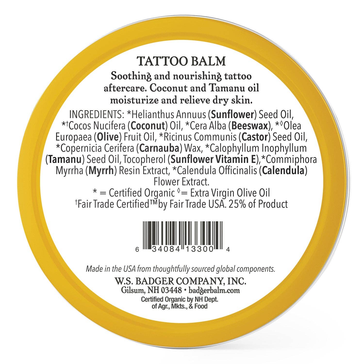 Badger - Badger Tattoo Balm, Organic Tattoo Aftercare