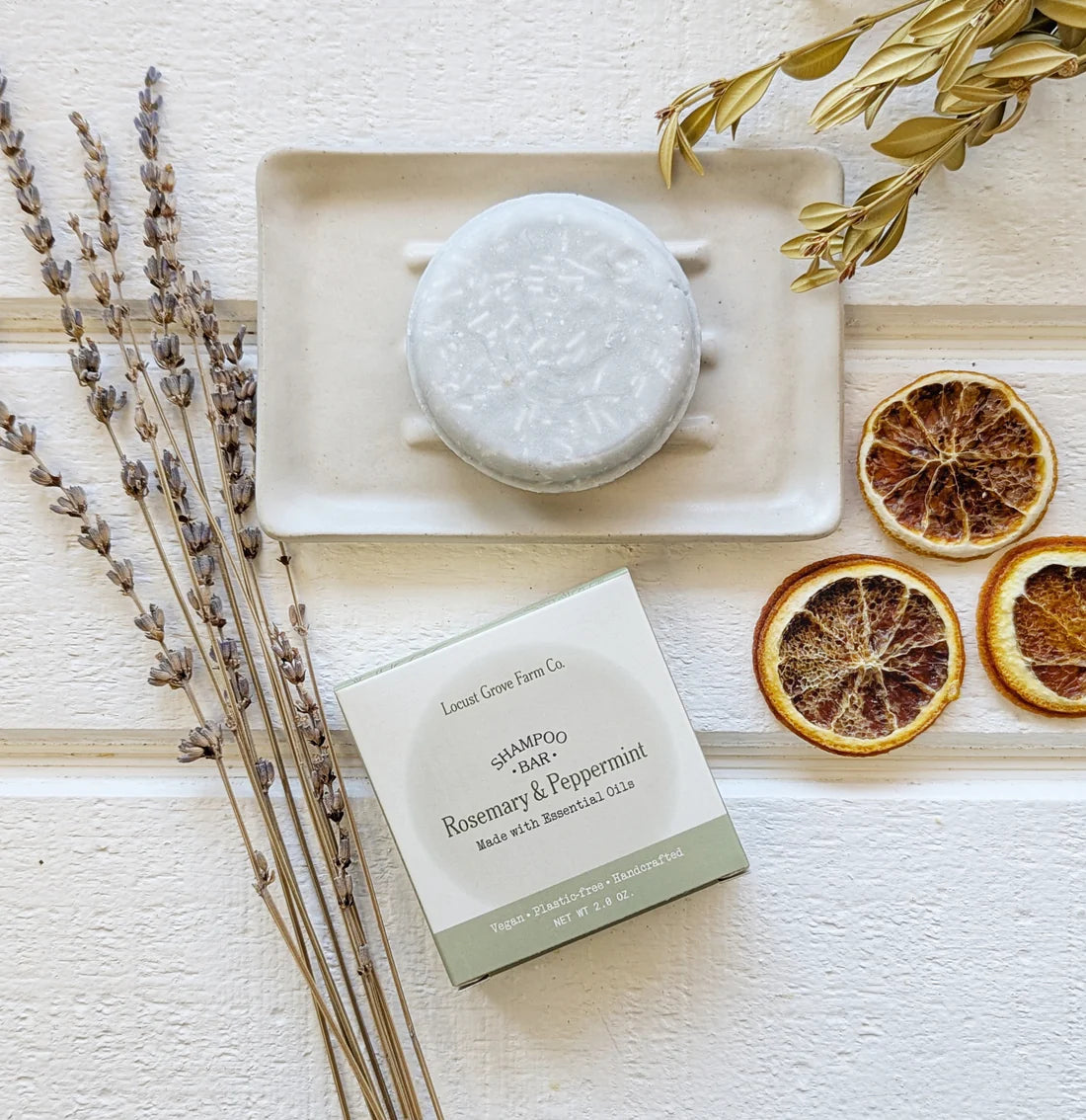 Locust Grove Farms Rosemary Mint Shampoo Bar