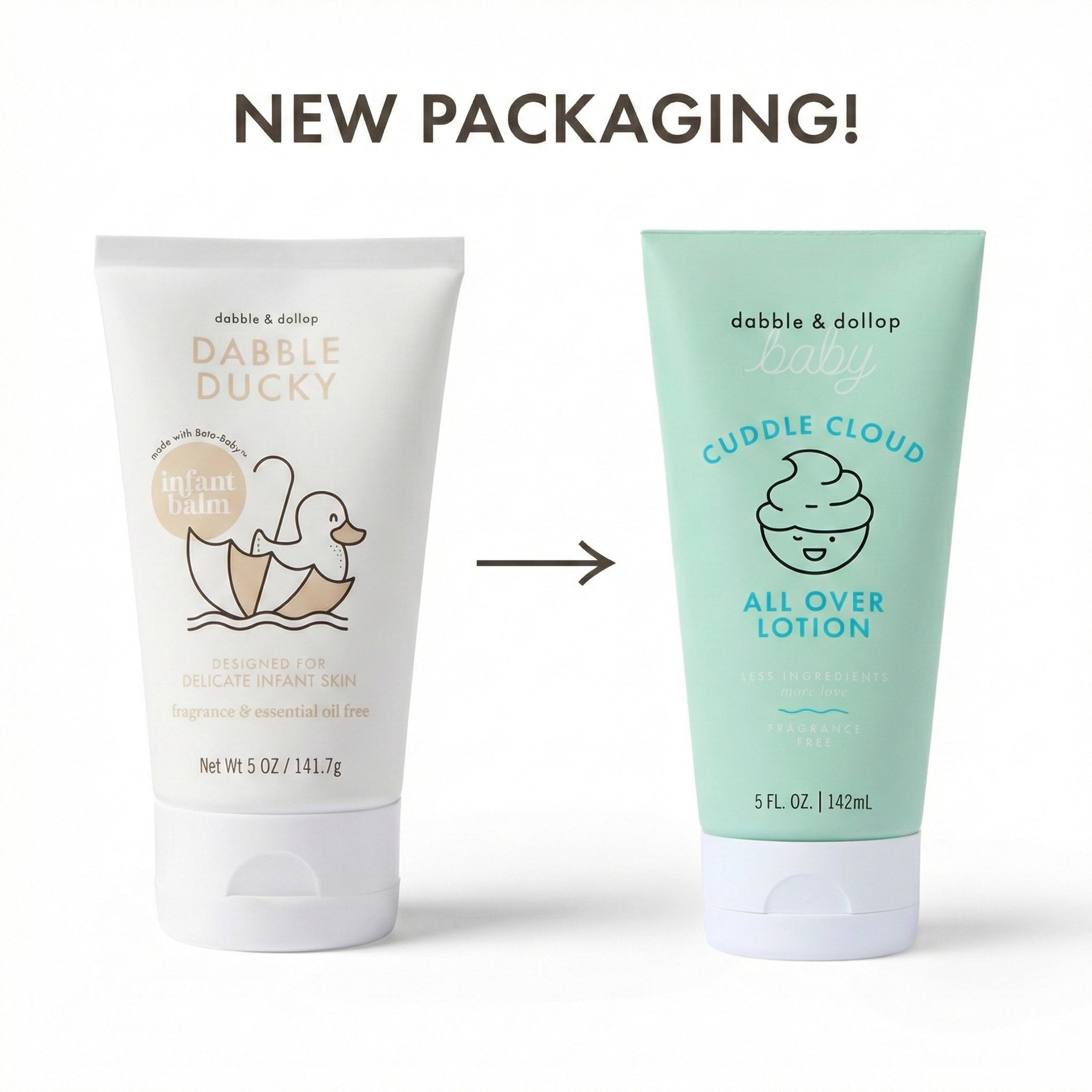 Dabble and Dollop All Over Lotion (unscented) (EWG Certified)