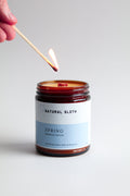 Natural Sloth Spring Beeswax Candle