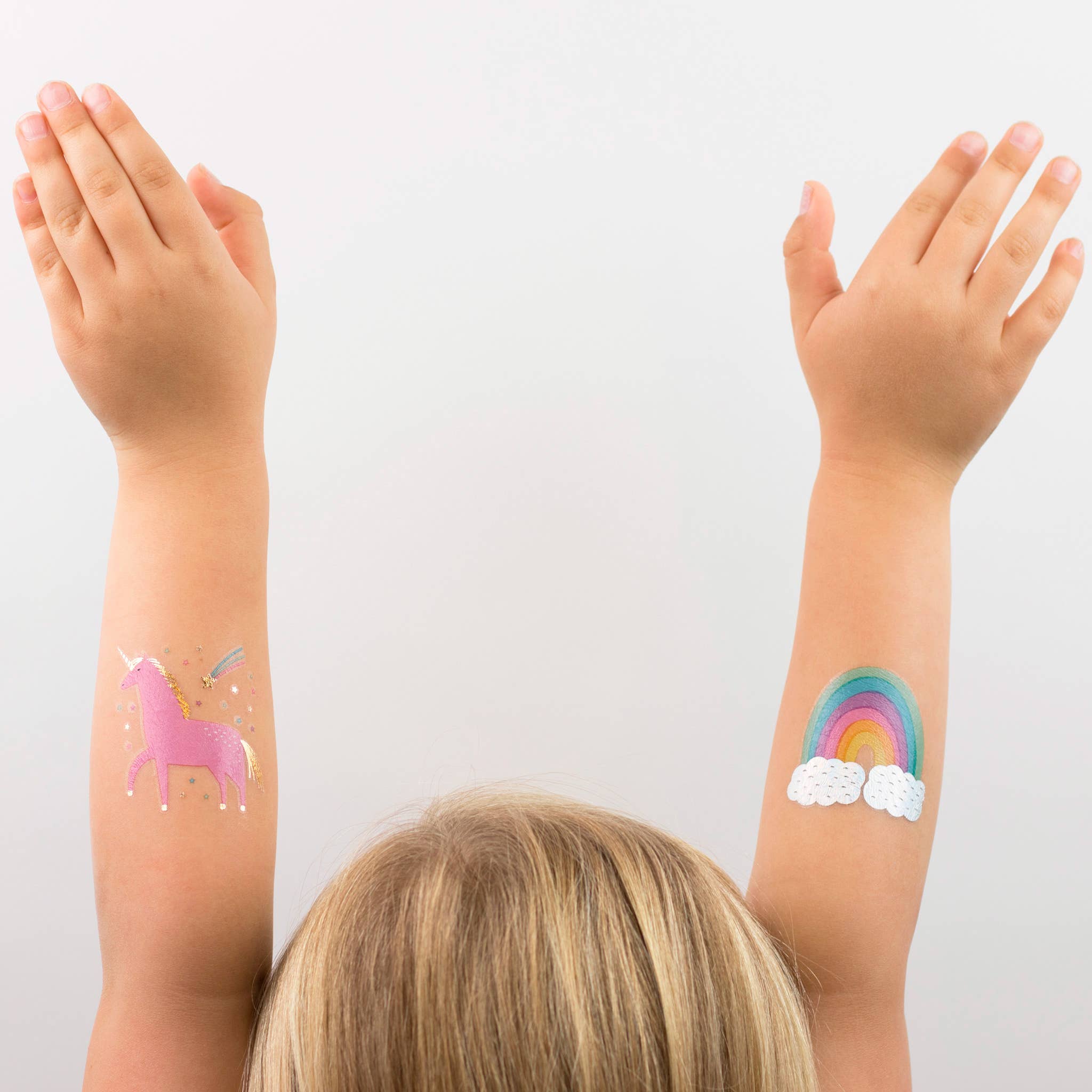 Jollity & Co. + Daydream Society - Unicorns + Rainbows Temporary Tattoos - 2 Pk.