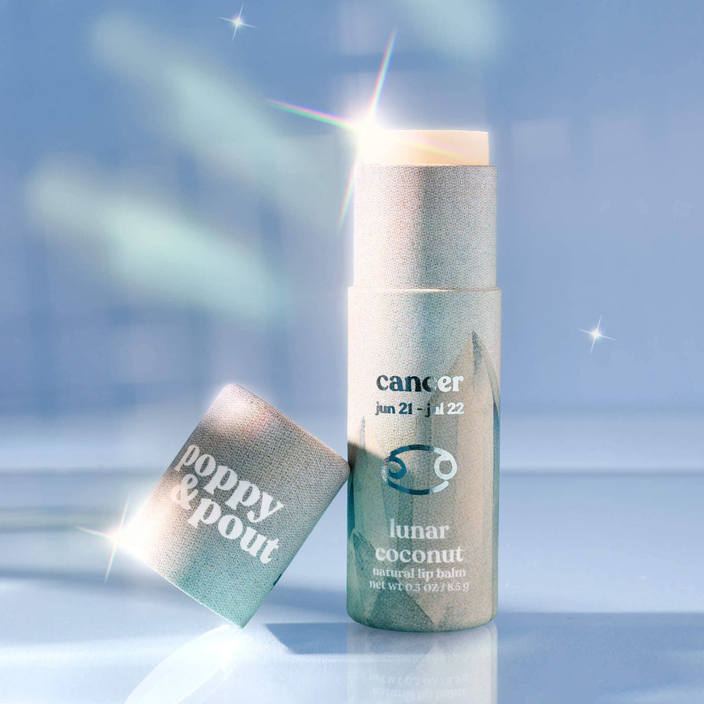 Poppy & Pout - Lip Balm, Zodiac, Cancer Lunar Coconut