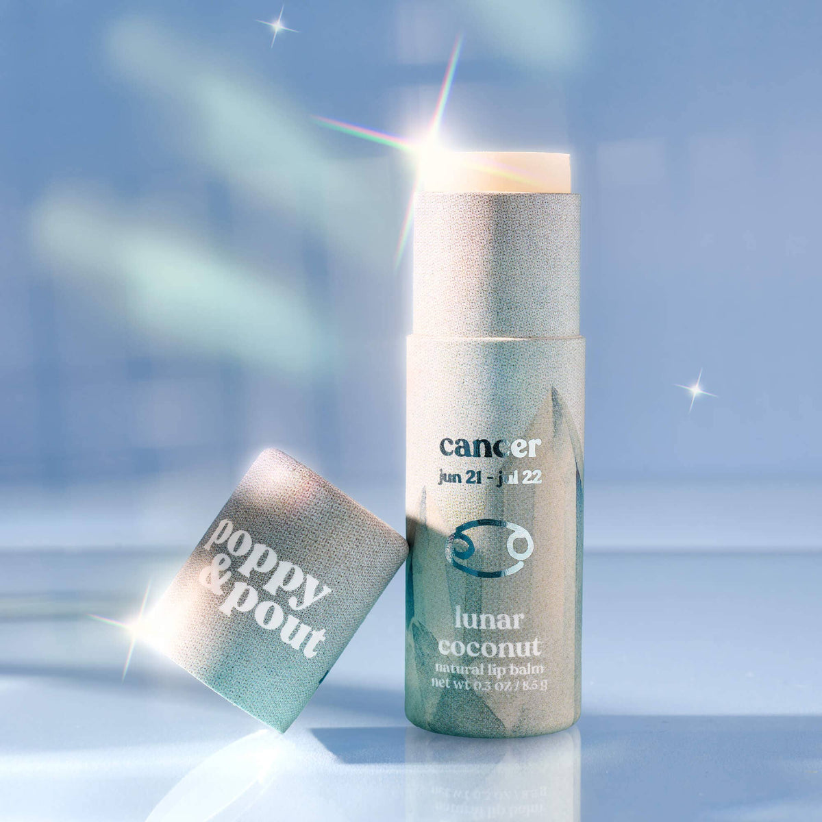 Poppy & Pout - Lip Balm, Zodiac, Cancer Lunar Coconut
