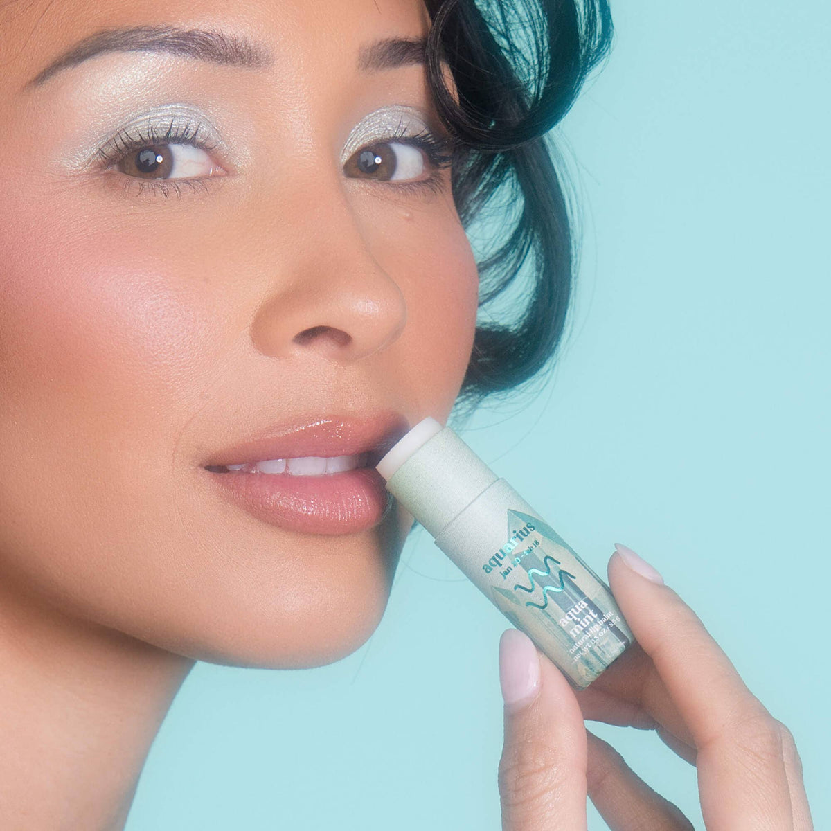 Poppy & Pout - Lip Balm, Zodiac, Aquarius Aqua Mint