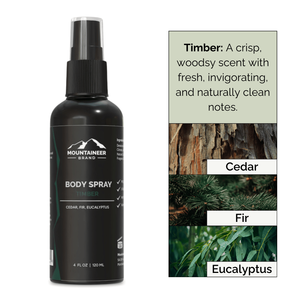 Natural Body Spray | Long-Lasting Fresh Scent | 4oz