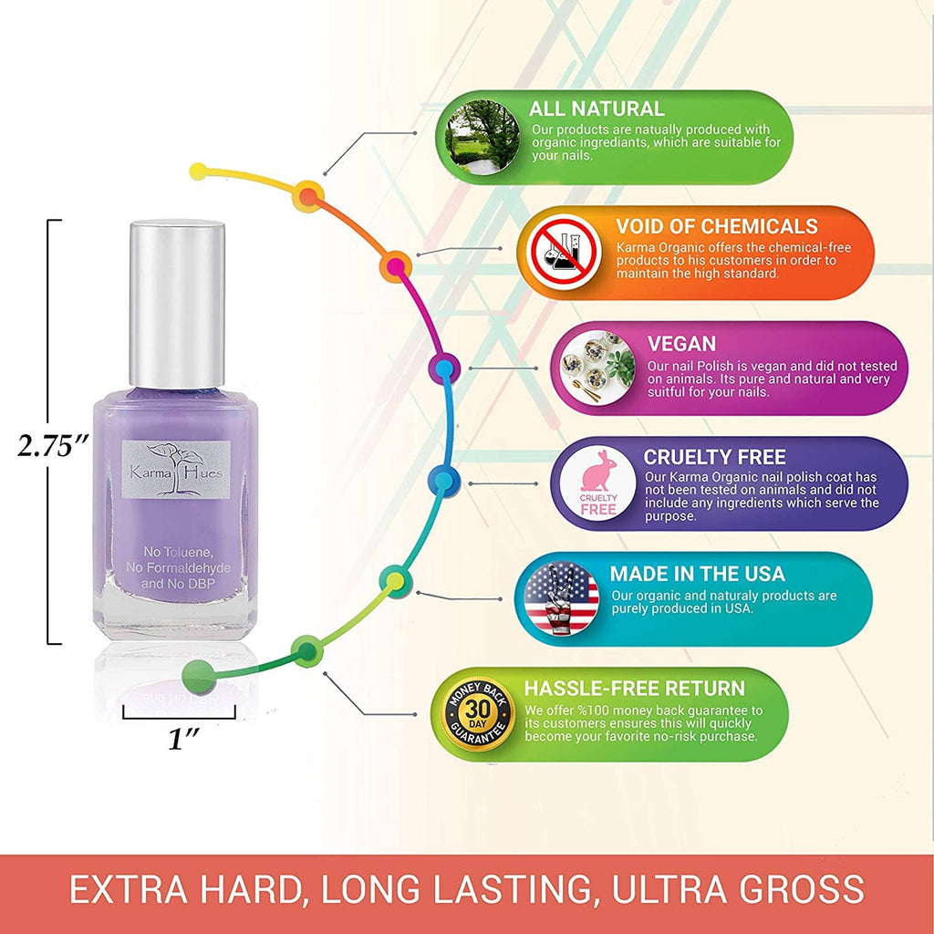 Karma Organic Natural Nontoxic Strappy Sandals - Nail Polish