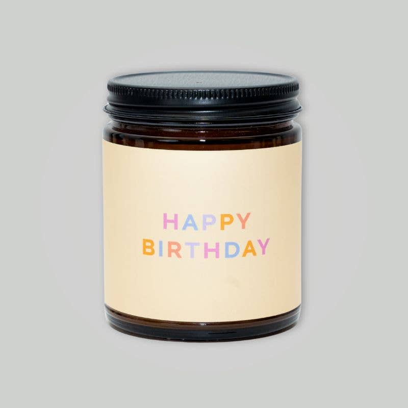 Happy Birthday Beeswax & Essential Oil Celebrate Jar Candle