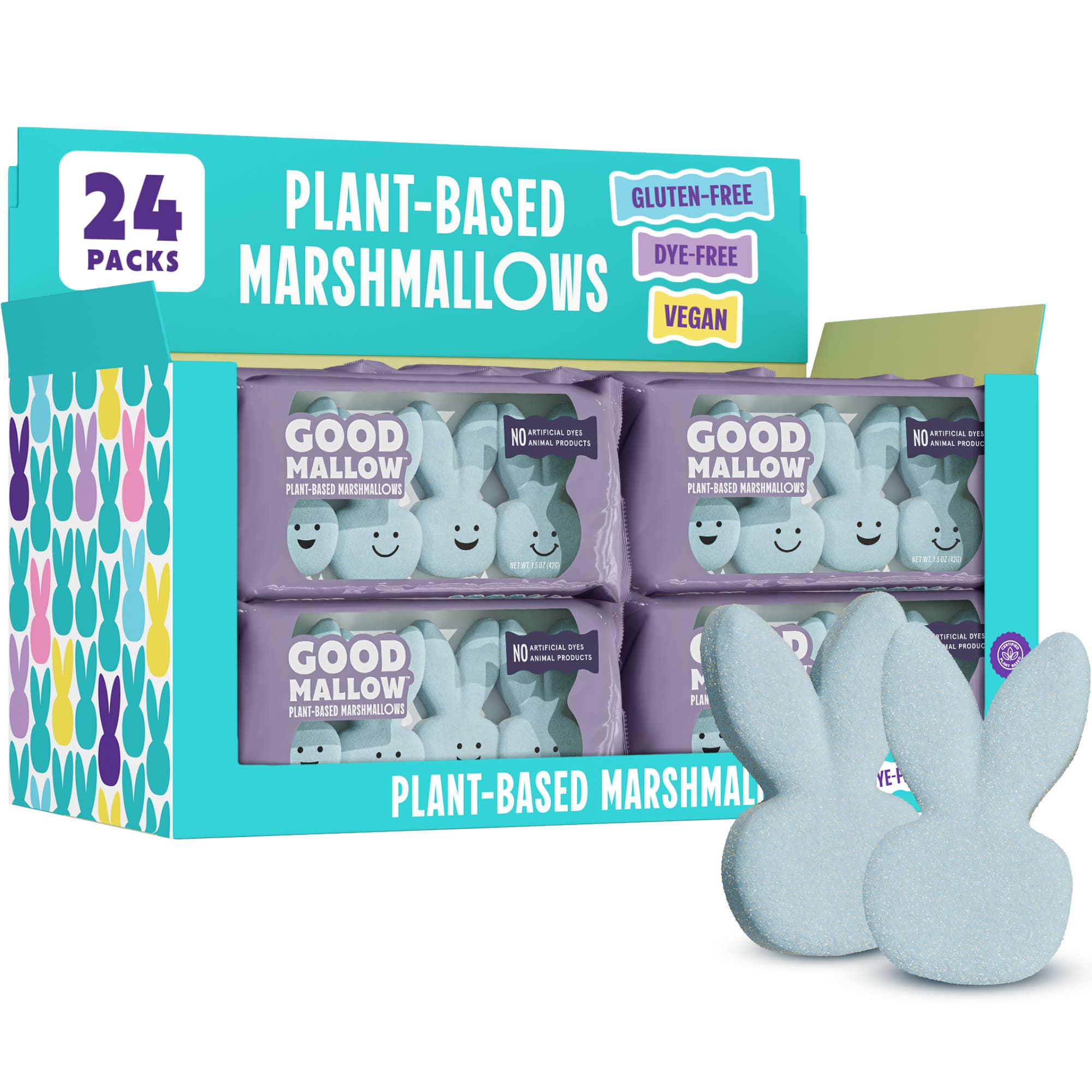 Snackatere - GoodMallow Plant-Based Easter Bunny Marshmallows