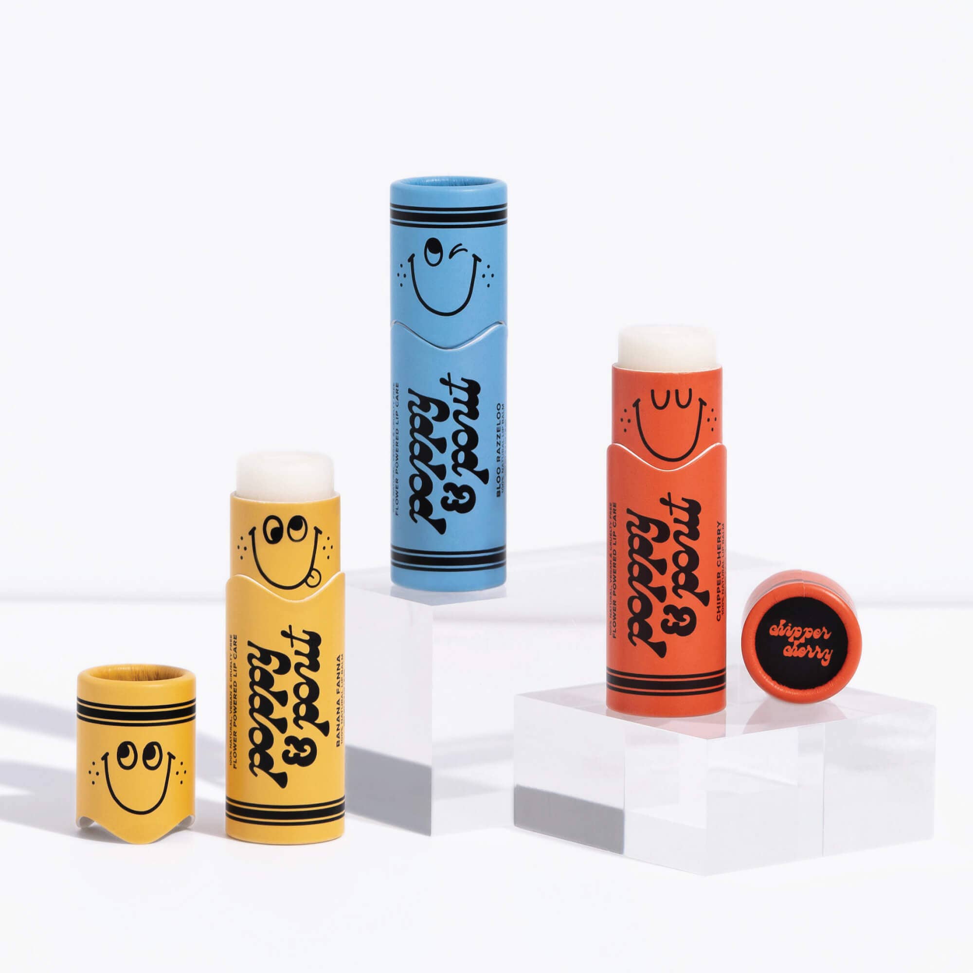 Poppy & Pout - Lip Balm, Lil Poppies, Bloo Razzeloo