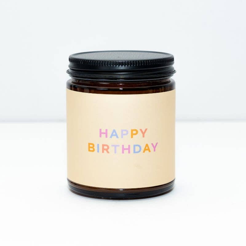 Happy Birthday Beeswax & Essential Oil Celebrate Jar Candle