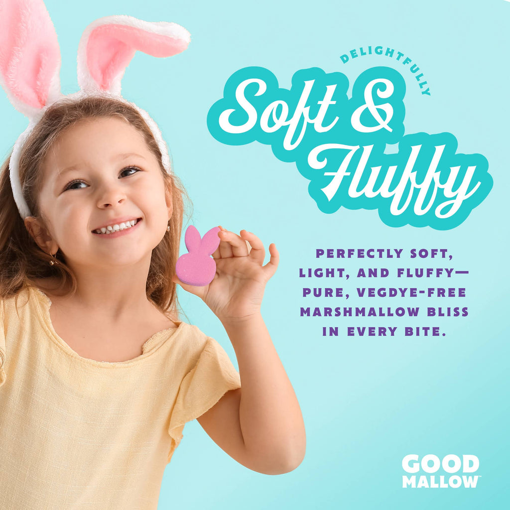 Snackatere - GoodMallow Plant-Based Easter Bunny Marshmallows