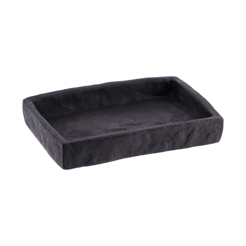 Stone-Effect Soap Dish Holder Resin Tray